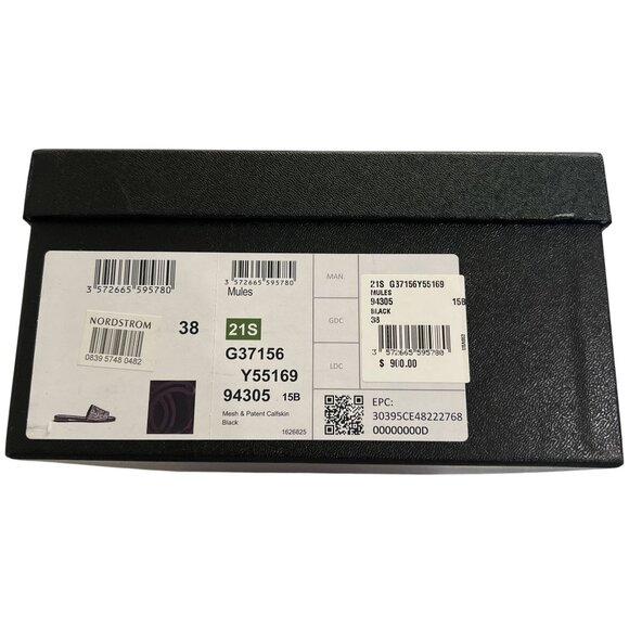 Chanel Mesh Patent Slides in Black - Picture 5 of 8